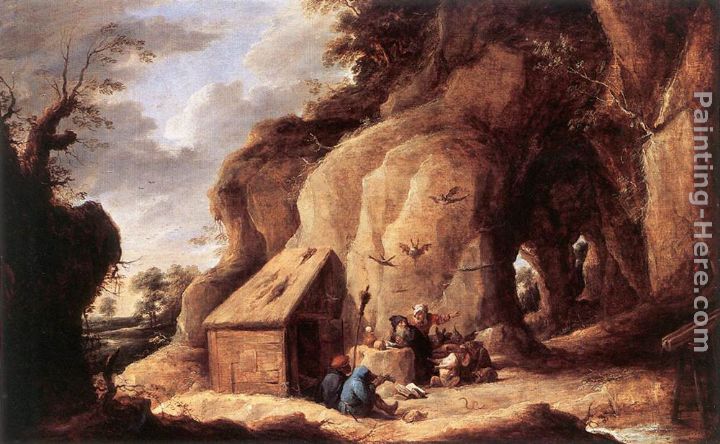 The Temptation of St Anthony painting - David the Younger Teniers The Temptation of St Anthony art painting